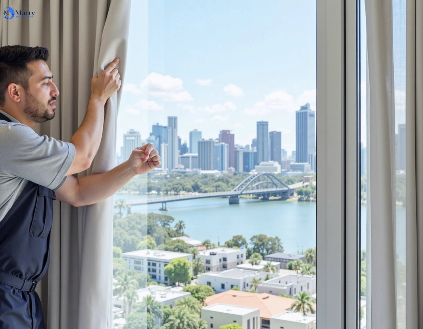 Professional curtain steam cleaning service constitution-hill-nsw QLD by Matty Curtain Cleaning